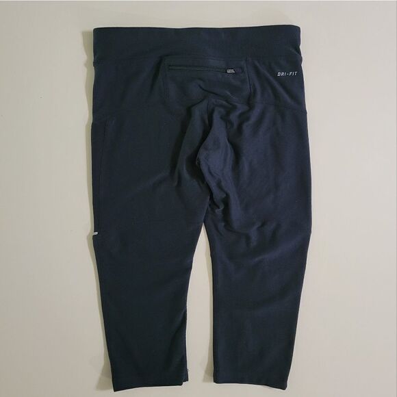 Nike Women's Black Dri-FIT Leggings Running Capris - Picture 12 of 15